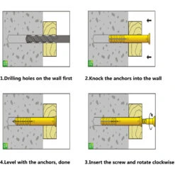 CAMVATE C2201 M3.5 Self Tapping Screw 30mm Long With Ribbed Wall Anchor (10-Pack)(Camvate C2201 M3 5 Self Tapping Screw 30mm Long With Ribbed Wall Anchor 10 Pack) -Celestron Shop 1577116827 IMG 1294425