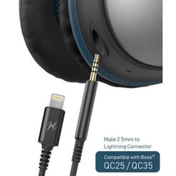 Thore 2.5mm To Lightning Cable For Bose QC25, QC35, And Headphones 700 (Black, 4')(Thore 2 5mm To Lightning Cable For Bose Qc25 Qc35 And Headphones 700 Black 4) -Celestron Shop 1577366130 IMG 1295345