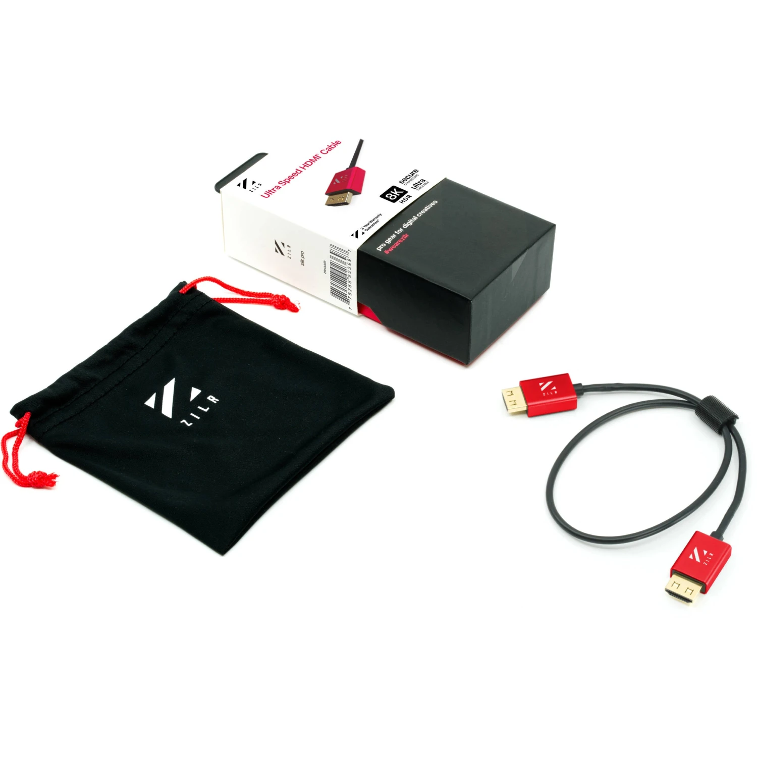 ZILR ZRHAA03 Ultra High-Speed HDMI Cable With Ethernet (17.7")(Zilr Zrhaa03 Ultra High Speed Hdmi Cable With Ethernet 17 7) 3 ZILR ZRHAA03 Ultra High-Speed HDMI Cable With Ethernet (17.7")(Zilr Zrhaa03 Ultra High Speed Hdmi Cable With Ethernet 17 7) - Image 3