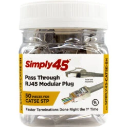 Simply45 Cat 5e UTP Unshielded RJ45 Pass-Through Modular Plug (50-Pack)(Simply45 Cat 5e Utp Unshielded Rj45 Pass Through Modular Plug 50 Pack) -Celestron Shop 1583752311 1544102 6fbb7fa0 2bd8 4dcd aabe 53933aa40fb6