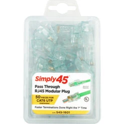 Simply45 Cat 5e UTP Unshielded RJ45 Pass-Through Modular Plug (50-Pack)(Simply45 Cat 5e Utp Unshielded Rj45 Pass Through Modular Plug 50 Pack) -Celestron Shop 1583753900 1544104 33a8a468 5c2d 4dab 814d 1d4f729bf6a6