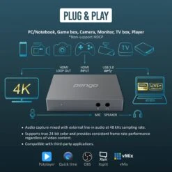 Pengo Technology 4K HDMI To USB 3.0 Video Grabber (Titanium Gray)(Pengo Technology 4k Hdmi To Usb 3 0 Video Grabber Titanium Gray) -Celestron Shop 1588936582 IMG 1354715