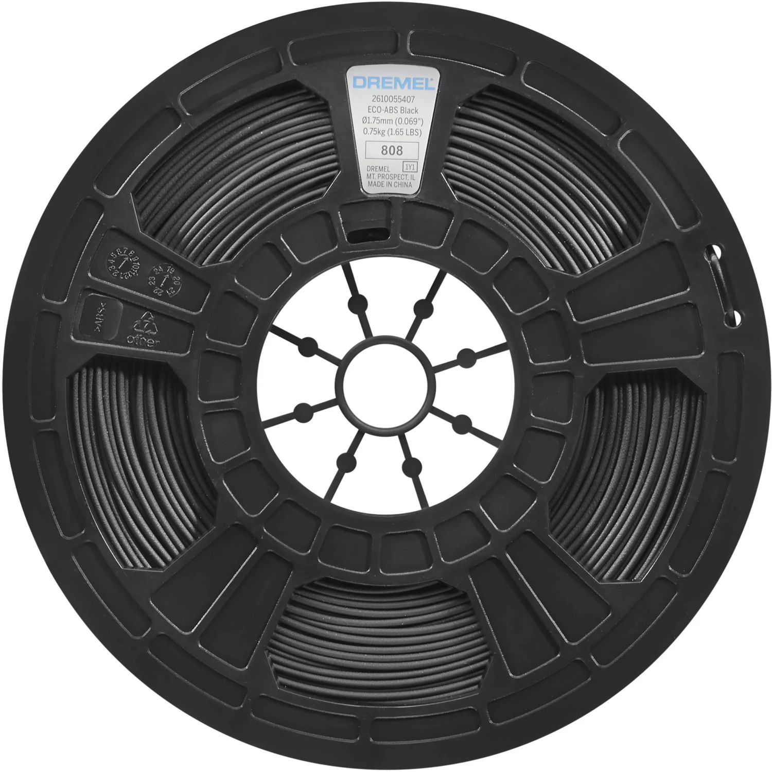 Dremel 3D 1.75mm Eco-ABS Filament (0.75 Kg, Black)(Dremel 3d 1 75mm Eco Abs Filament 0 75 Kg Black) 2 Dremel 3D 1.75mm Eco-ABS Filament (0.75 Kg, Black)(Dremel 3d 1 75mm Eco Abs Filament 0 75 Kg Black) - Image 2