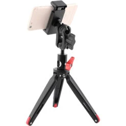 CAMVATE Foldable Mini Tripod With Smartphone Mount & Double Ball Head Peapod Holder(Camvate Foldable Mini Tripod With Smartphone Mount Double Ball Head Peapod Holder) -Celestron Shop 1590076024 IMG 1363213
