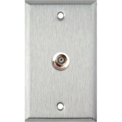 TecNec 1-Gang Wall Plate With 1 BNC Female Connector (Black)(Tecnec 1 Gang Wall Plate With 1 Bnc Female Connector Black)