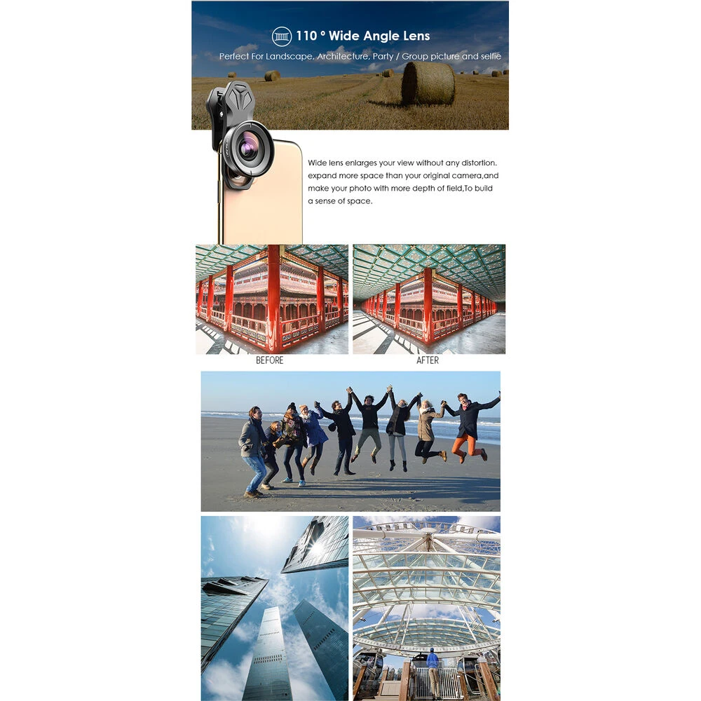 Apexel 4K HD Mobile Phone 5-in-1 Camera Lens Kit(Apexel 4k Hd Mobile Phone 5 In 1 Camera Lens Kit 1) 10 Apexel 4K HD Mobile Phone 5-in-1 Camera Lens Kit(Apexel 4k Hd Mobile Phone 5 In 1 Camera Lens Kit 1) - Image 10