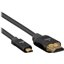 Pearstone HDD-2015 High-Speed Micro-HDMI To HDMI Cable With Ethernet (1.5')(Pearstone Hdd 2015 High Speed Micro Hdmi To Hdmi Cable With Ethernet 1 5)