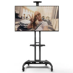 Kanto Living Mobile TV Cart With Adjustable Shelf For 37 To 65" Displays (Black)(Kanto Living Mobile Tv Cart With Adjustable Shelf For 37 To 65 Displays Black) -Celestron Shop 1606317364 IMG 1451719