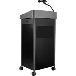 Oklahoma Sound Greystone Lectern With Speaker/Sound (Gray)(Oklahoma Sound Greystone Lectern With Speaker Sound Gray)