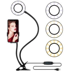 Apexel Selfie Ring Light With 24" Gooseneck Stand Cell Phone Holder(Apexel Selfie Ring Light With 24 Gooseneck Stand Cell Phone Holder) -Celestron Shop 1608738903 IMG 1465132