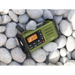 Sangean SG-112 AM/FM/Weather Rugged Portable Radio With Hand Crank & Solar Panel (Green)(Sangean Sg 112 Am Fm Weather Rugged Portable Radio With Hand Crank Solar Panel Green) -Celestron Shop 1613494842 IMG 1489473