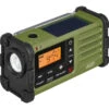 Sangean SG-112 AM/FM/Weather Rugged Portable Radio With Hand Crank & Solar Panel (Green)(Sangean Sg 112 Am Fm Weather Rugged Portable Radio With Hand Crank Solar Panel Green)