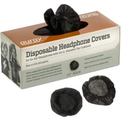Auray HPC-25BK Disposable On-Ear Headphone Covers (50 Pairs, Black)(Auray Hpc 25bk Disposable On Ear Headphone Covers 50 Pairs Black)