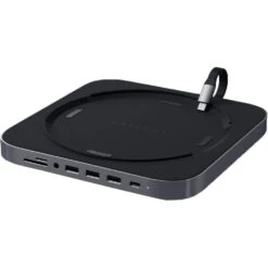 Satechi USB Type-C Aluminum Stand And Hub For Apple Mac Mini (Space Gray)(Satechi Usb Type C Aluminum Stand And Hub For Apple Mac Mini Space Gray)
