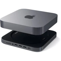 Satechi USB Type-C Aluminum Stand And Hub For Apple Mac Mini (Space Gray)(Satechi Usb Type C Aluminum Stand And Hub For Apple Mac Mini Space Gray) -Celestron Shop 1615889710 IMG 1503668
