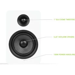Kanto Living YUP6 2-Way Bookshelf Speakers (Matte White, Pair)(Kanto Living Yup6 2 Way Bookshelf Speakers Matte White Pair) -Celestron Shop 1616434574 IMG 1507861