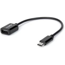Rocstor USB-C 2.0 Male To USB-A 2.0 Female Adapter (Black)(Rocstor Usb C 2 0 Male To Usb A 2 0 Female Adapter Black)