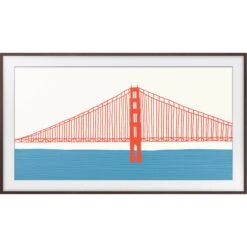 Samsung Customizable Bezel For The 2021 75" The Frame TV (Modern Brown)(Samsung Customizable Bezel For The 2021 75 The Frame Tv Modern Brown)