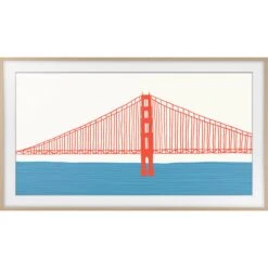 Samsung Customizable Bezel For The 2021 43" The Frame TV (Modern Teak)(Samsung Customizable Bezel For The 2021 43 The Frame Tv Modern Teak)