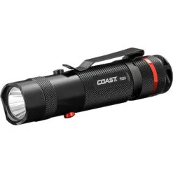 COAST PX20 Bull's-Eye Spot Beam White/Red LED Flashlight (Sporting Goods Clamshell Packaging)(Coast Px20 Bulls Eye Spot Beam White Red Led Flashlight Sporting Goods Clamshell Packaging)
