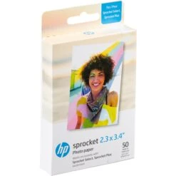 HP Sprocket 2.3 X 3.4" Premium Zink Sticky Back Photo Paper (50 Sheets)(Hp Sprocket 2 3 X 3 4 Premium Zink Sticky Back Photo Paper 50 Sheets)