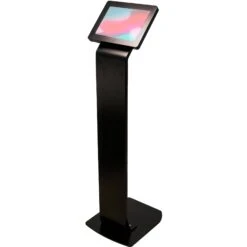 CTA Digital Locking Floor Stand Kiosk For IPad & Tablets (Silver)(Cta Digital Locking Floor Stand Kiosk For Ipad Tablets Silver)