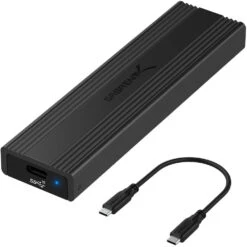 Sabrent USB 3.2 Type-C Tool-Free Enclosure For M.2 PCIe NVMe And SATA SSDs(Sabrent Usb 3 2 Type C Tool Free Enclosure For M 2 Pcie Nvme And Sata Ssds)