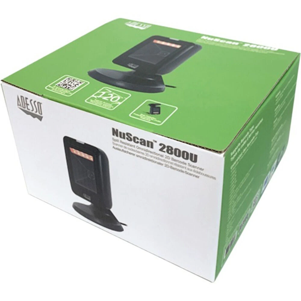 Adesso NuScan 2800U Omnidirectional 2D Desktop Bar Scanner(Adesso Nuscan 2800u Omnidirectional 2d Desktop Bar Scanner) 7 Adesso NuScan 2800U Omnidirectional 2D Desktop Bar Scanner(Adesso Nuscan 2800u Omnidirectional 2d Desktop Bar Scanner) - Image 7