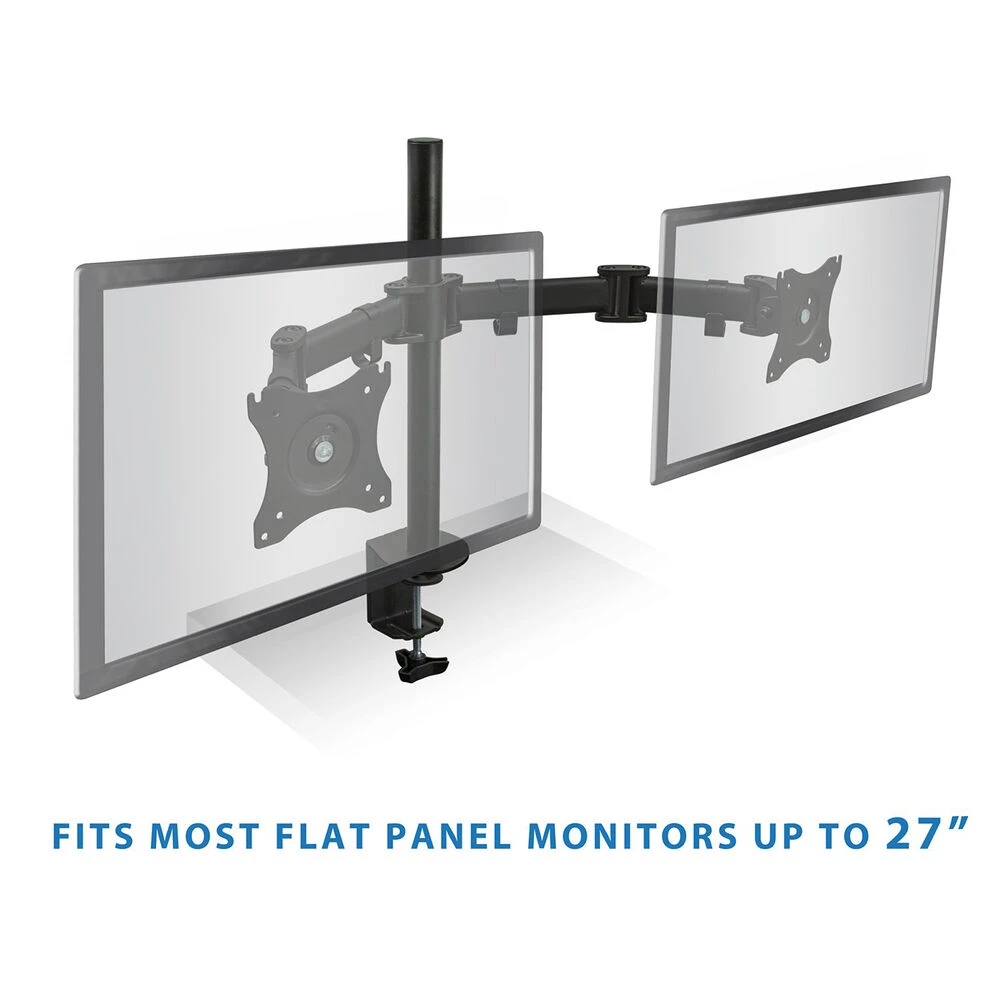 Mount-It! Full Motion Dual Monitor Desk Mount For 13 To 27" Screens(Mount It Full Motion Dual Monitor Desk Mount For 13 To 27 Screens) 4 Mount-It! Full Motion Dual Monitor Desk Mount For 13 To 27" Screens(Mount It Full Motion Dual Monitor Desk Mount For 13 To 27 Screens) - Image 4