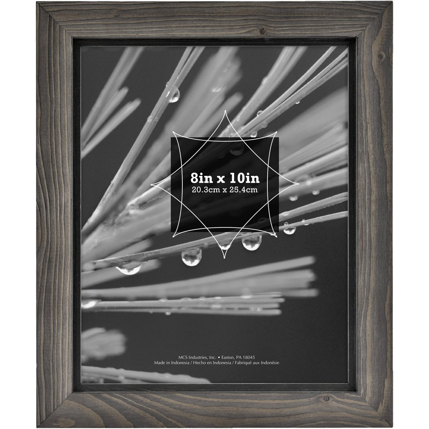 MCS 8 X 10" Timber Wood Frame (Gray With Black)(Mcs 8 X 10 Timber Wood Frame Gray With Black) 1 MCS 8 X 10" Timber Wood Frame (Gray With Black)(Mcs 8 X 10 Timber Wood Frame Gray With Black)