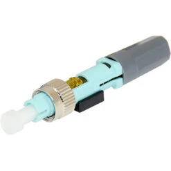 TechLogix Networx ECOConnector Multimode FC Fiber Optic Click-On Connector (UPC, 50-Pack, Aqua)(Techlogix Networx Ecoconnector Multimode Fc Fiber Optic Click On Connector Upc 50 Pack Aqua)