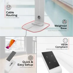 CTA Digital Locking Floor Stand For Select 10.2 To 10.9" IPads (White)(Cta Digital Locking Floor Stand For Select 10 2 To 10 9 Ipads White) -Celestron Shop 1637074898 IMG 1643609