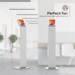 CTA Digital Locking Floor Stand For Select 10.2 To 10.9" IPads (White)(Cta Digital Locking Floor Stand For Select 10 2 To 10 9 Ipads White) -Celestron Shop 1637074898 IMG 1643610