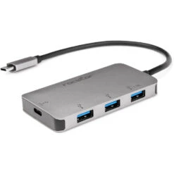 Rocstor Premium 4-Port USB Type-C To USB Type-A Hub With 100W Power Delivery(Rocstor Premium 4 Port Usb Type C To Usb Type A Hub With 100w Power Delivery)