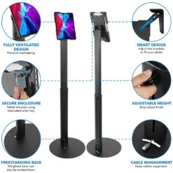 Mount-It! Universal Tablet Floor Kiosk (Black)(Mount It Universal Tablet Floor Kiosk Black) -Celestron Shop 1642079799 IMG 1677542