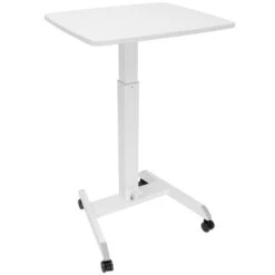 Mount-It! Adjustable Rolling Laptop Desk (White)(Mount It Adjustable Rolling Laptop Desk White)