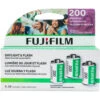 FUJIFILM 200 Color Negative Film (35mm Roll Film, 36 Exposures, 3-Pack)(Fujifilm 200 Color Negative Film 35mm Roll Film 36 Exposures 3 Pack)