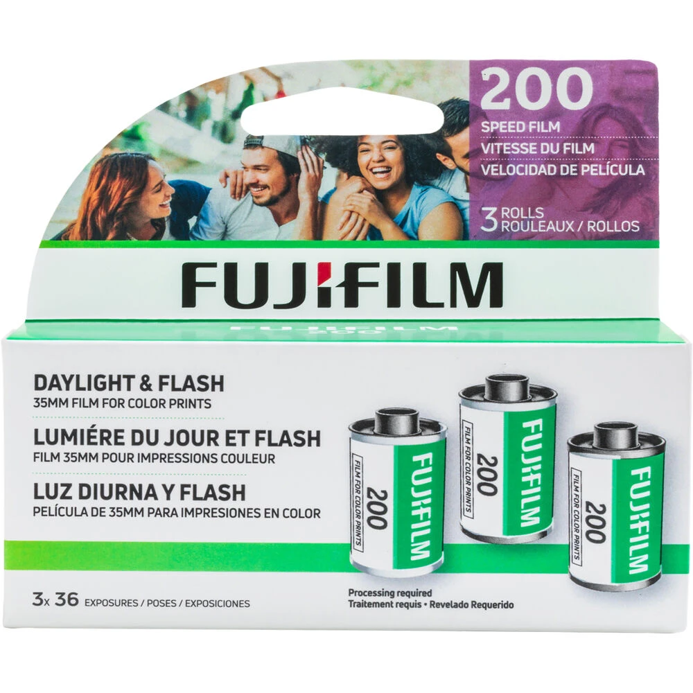 FUJIFILM 200 Color Negative Film (35mm Roll Film, 36 Exposures, 3-Pack)(Fujifilm 200 Color Negative Film 35mm Roll Film 36 Exposures 3 Pack) 1 FUJIFILM 200 Color Negative Film (35mm Roll Film, 36 Exposures, 3-Pack)(Fujifilm 200 Color Negative Film 35mm Roll Film 36 Exposures 3 Pack)