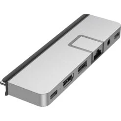 HYPER DUO PRO 7-in-2 USB Type-C Hub (Silver)(Hyper Duo Pro 7 In 2 Usb Type C Hub Silver)