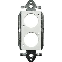 FSR SS-P2XLR-WHT Decora Insert With 2 Neutrik D-Holes (White)(Fsr Ss P2xlr Wht Decora Insert With 2 Neutrik D Holes White)