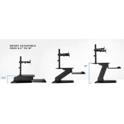 Mount-It! Sit Stand Standing Desk Converter With Dual Monitor Mount Combo (Black)(Mount It Sit Stand Standing Desk Converter With Dual Monitor Mount Combo Black) -Celestron Shop 1649088937 IMG 1728274