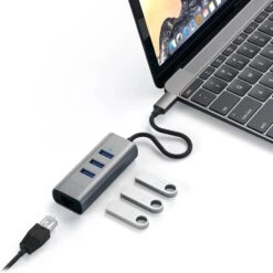 Satechi USB Type-C 2-in-1 Hub (Space Gray)(Satechi Usb Type C 2 In 1 Hub Space Gray) -Celestron Shop 1649156480 IMG 1728828
