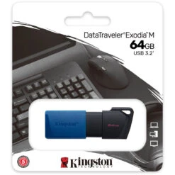 Kingston 64GB DataTraveler Exodia M USB Flash Drive (Blue)(Kingston 64gb Datatraveler Exodia M Usb Flash Drive Blue) -Celestron Shop 1652963499 IMG 1758135