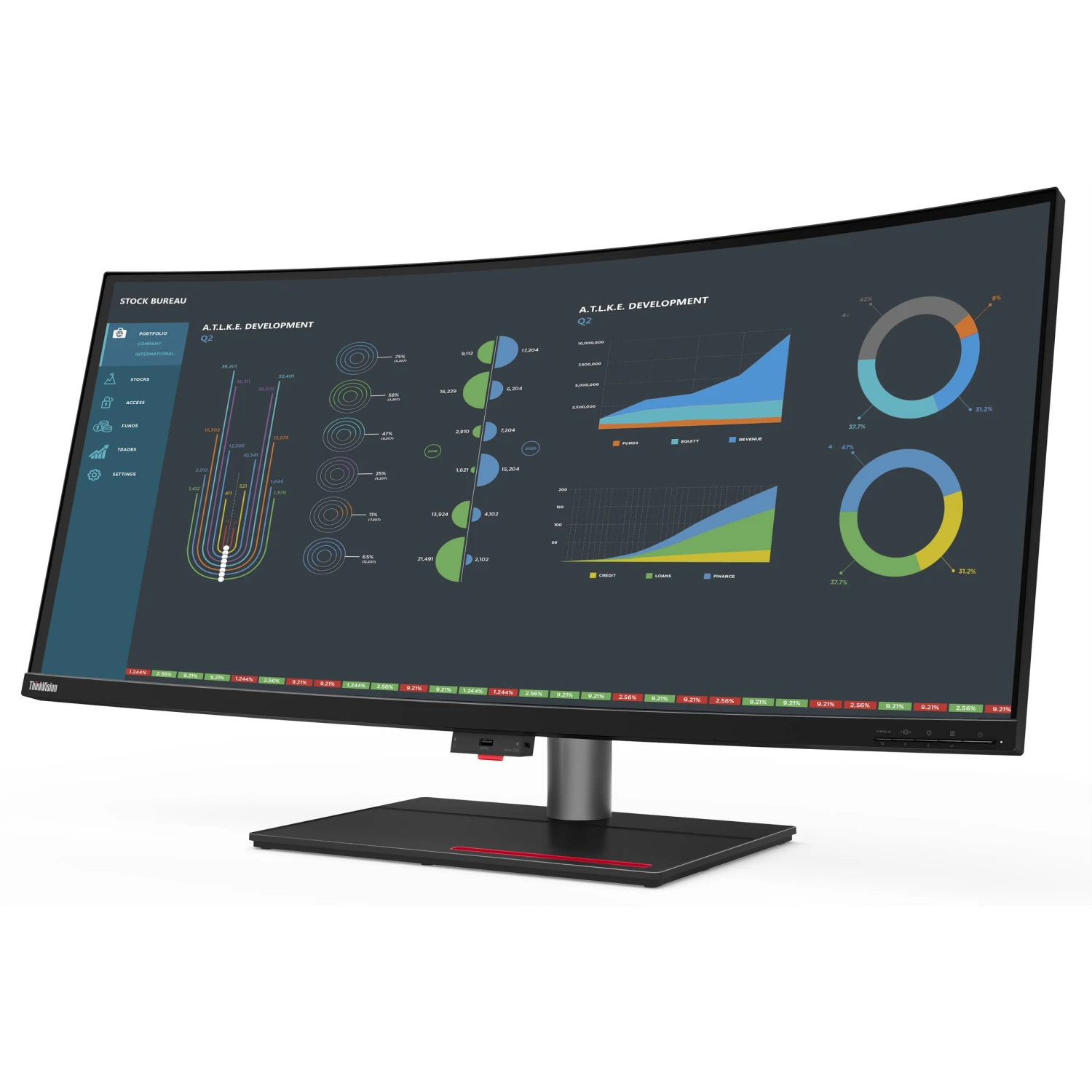 Lenovo ThinkVision P40w-20 39.7" 5K Ultrawide Curved Monitor(Lenovo Thinkvision P40w 20 39 7 5k Ultrawide Curved Monitor) 3 Lenovo ThinkVision P40w-20 39.7" 5K Ultrawide Curved Monitor(Lenovo Thinkvision P40w 20 39 7 5k Ultrawide Curved Monitor) - Image 3