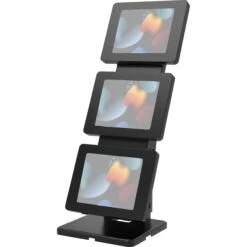 CTA Digital Triple Screen Adjustable Kiosk With 3 Universal Security Enclosures(Cta Digital Triple Screen Adjustable Kiosk With 3 Universal Security Enclosures)