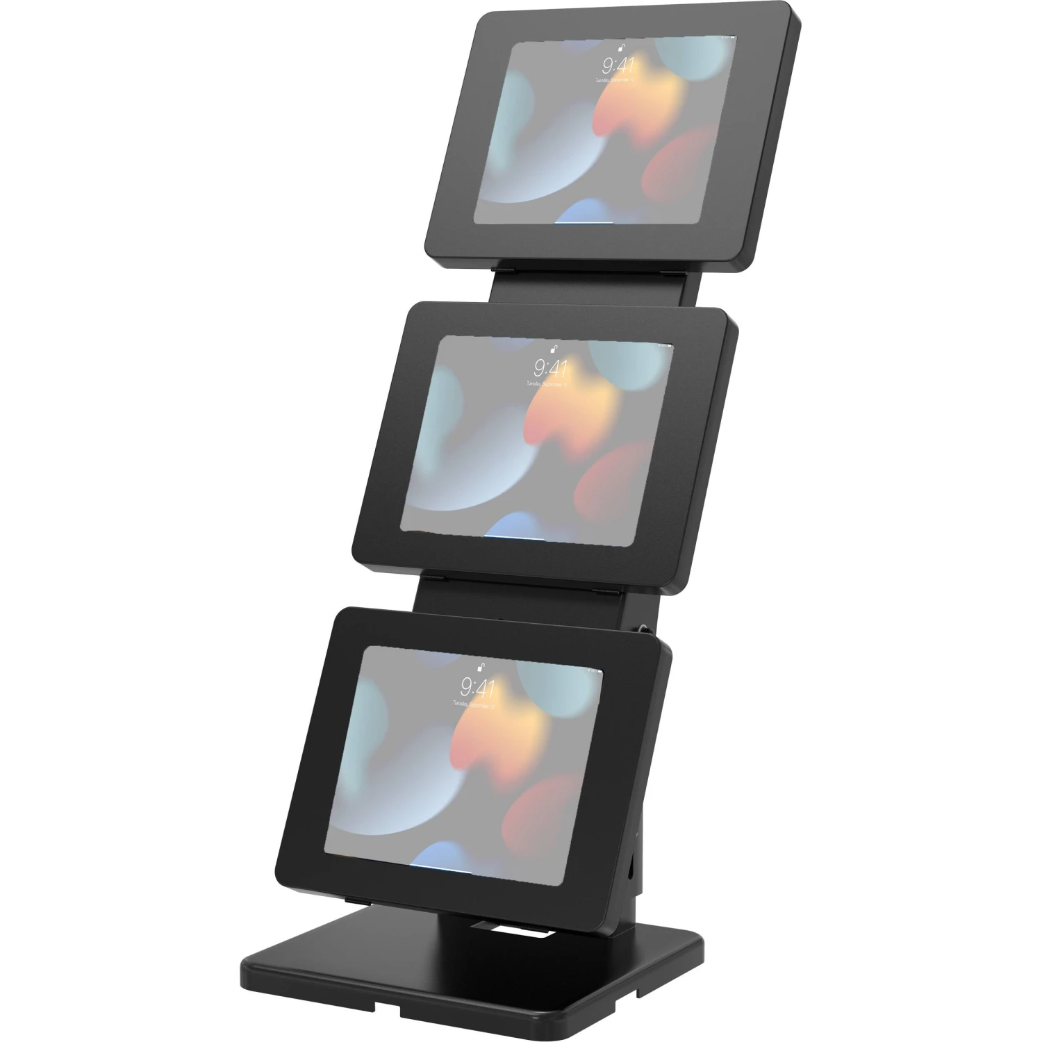 CTA Digital Triple Screen Adjustable Kiosk With 3 Universal Security Enclosures(Cta Digital Triple Screen Adjustable Kiosk With 3 Universal Security Enclosures) 1 CTA Digital Triple Screen Adjustable Kiosk With 3 Universal Security Enclosures(Cta Digital Triple Screen Adjustable Kiosk With 3 Universal Security Enclosures)