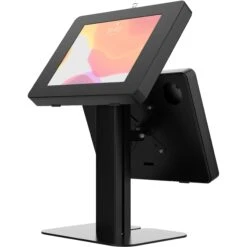 CTA Digital Adjustable Table Mount With 2 Universal Security Enclosures (Black)(Cta Digital Adjustable Table Mount With 2 Universal Security Enclosures Black)