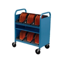 Bretford CUBE Transport Cart With Caddies (90° AC Outlets, Sky)(Bretford Cube Transport Cart With Caddies 90 Deg Ac Outlets Sky) -Celestron Shop 1656513116 IMG 1785614