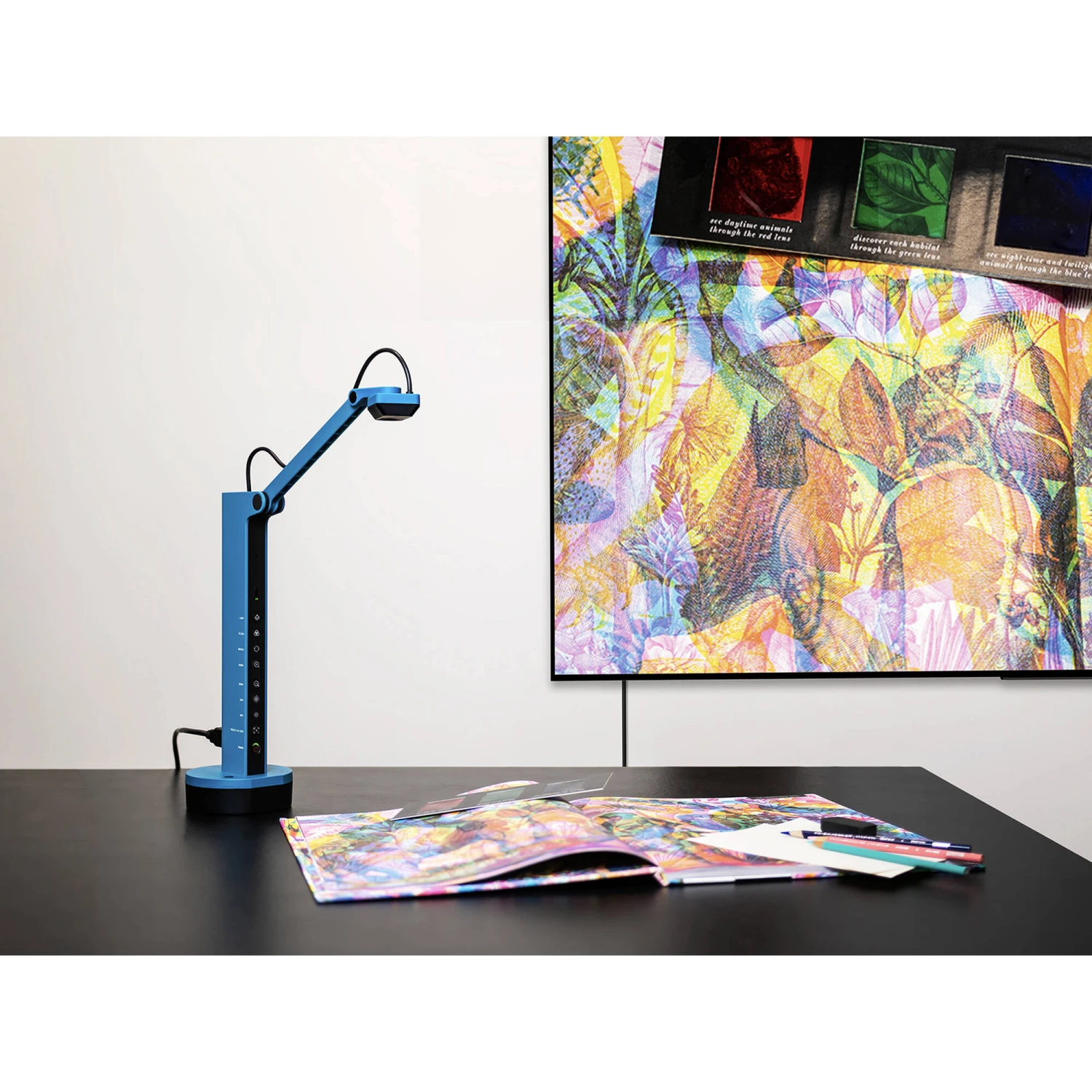 IPEVO VZ-X HDMI & USB Document Camera With Wi-Fi (Blue)(Ipevo Vz X Hdmi Usb Document Camera With Wi Fi Blue) 6 IPEVO VZ-X HDMI & USB Document Camera With Wi-Fi (Blue)(Ipevo Vz X Hdmi Usb Document Camera With Wi Fi Blue) - Image 6