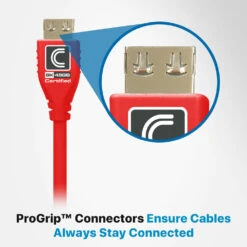 Comprehensive MicroFlex Pro AV/IT Integrator Ultra High-Speed HDMI Cable With Ethernet (Red, 9')(Comprehensive Microflex Pro Av It Integrator Ultra High Speed Hdmi Cable With Ethernet Red 9) -Celestron Shop 1657107934 IMG 1789664 fc2def2f b945 4176 9ac0 bc65f771abb1